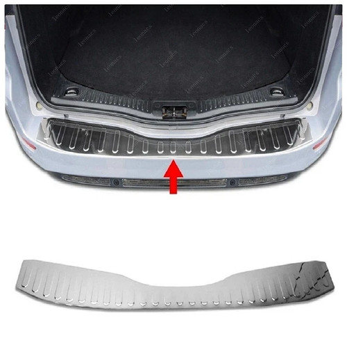 Chrome steel rear bumper - steel,